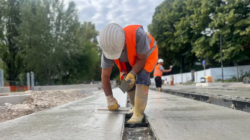 Cantieri per la realizzazione della Sir3 a Padova