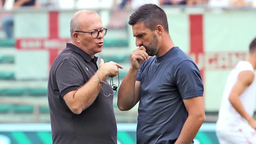 Andreoletti a colloquio con il suo vice, Nicola Tarroni