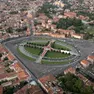 Prato dalla Valle a Padova visto dall'alto