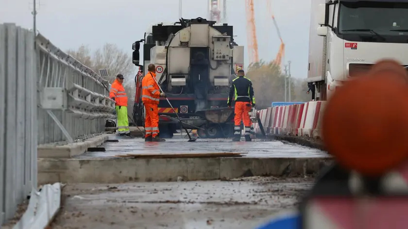 Il luogo dell'incidente a Chioggia sulla Romea