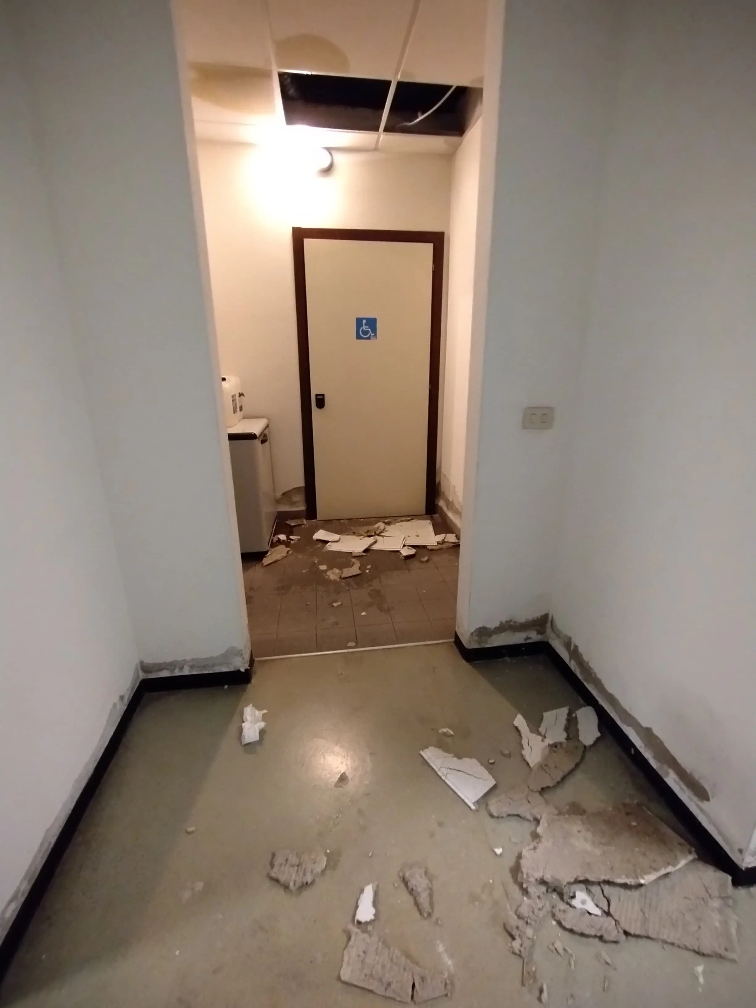 I danni all'interno della struttura