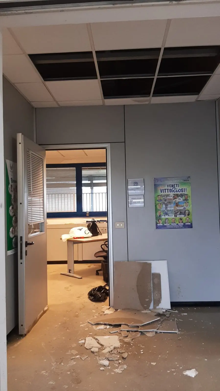 I danni all'interno della struttura