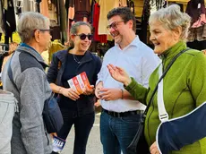 Andrea Micalizzi durante la campagna elettorale