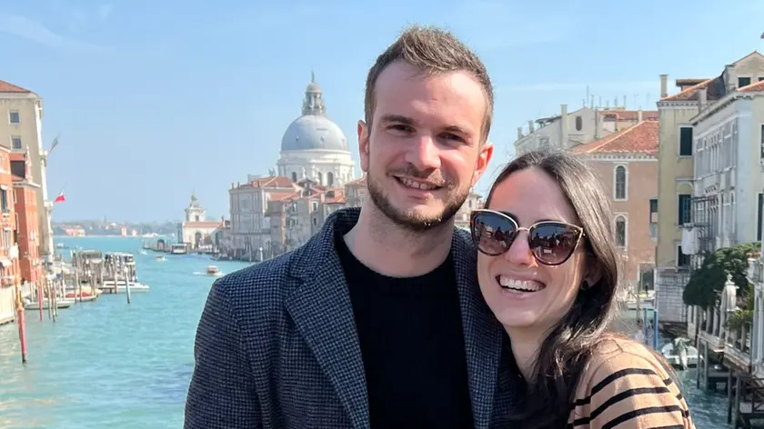 Alice Meggiorin, 30 anni, con il marito Stefano