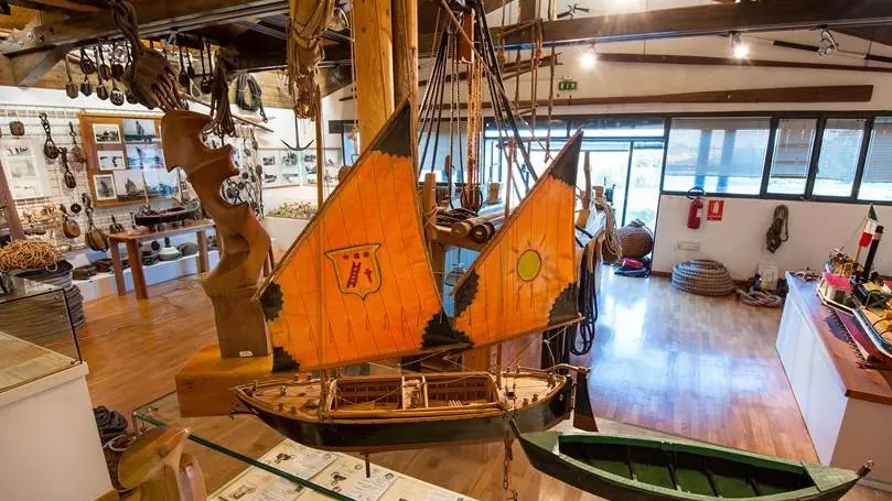 Una sala espositiva del Museo della Navigazione