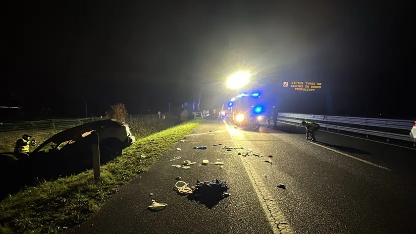 Una delle auto coinvolte