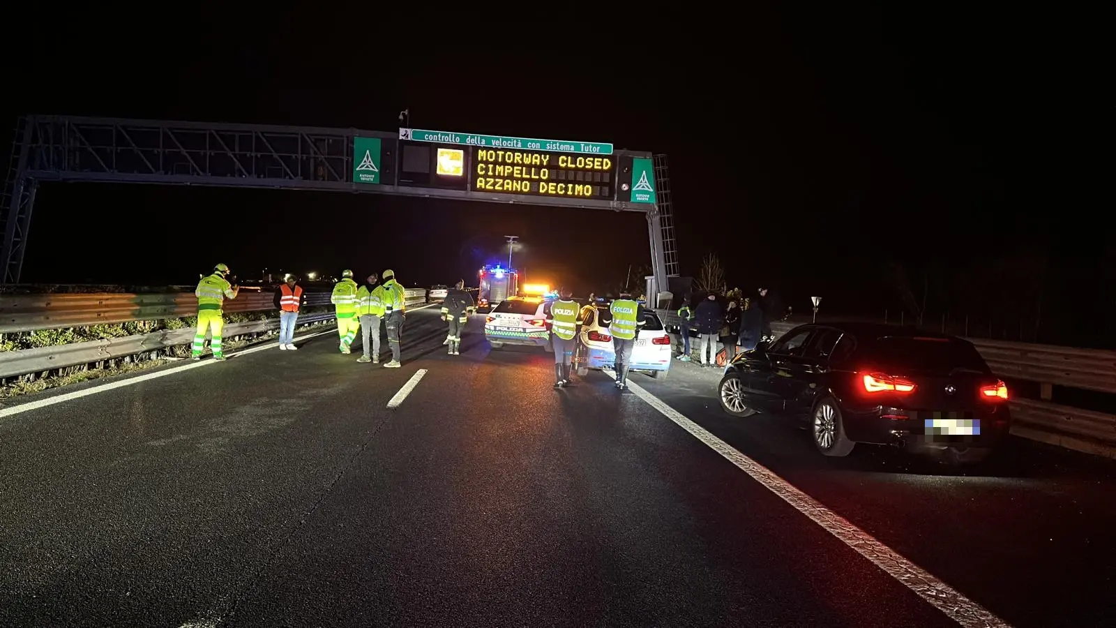 La Bmw su cui viaggiava il 27enne