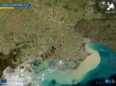 L'immagine scattata dal satellite Copernicus 2