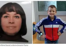 Olena Stasiuk, la madre che ha ucciso a Muggia il figlio Giovanni Trame (foto a destra)