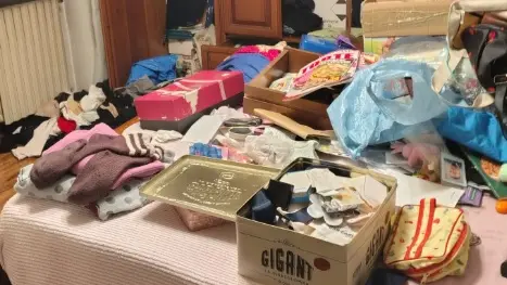 Un appartamento dopo il passaggio dei ladri