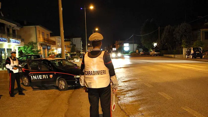 Un controllo dei carabinieri di Vigonza