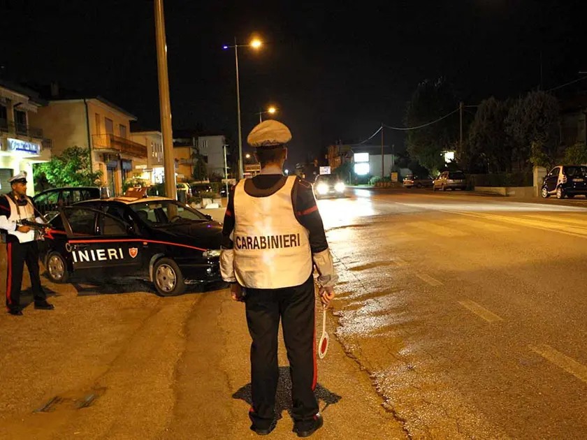 Un controllo dei carabinieri di Vigonza