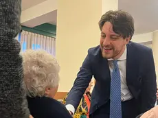 Alberto Stefani in visita alla residenza della Oic Fondazione dal suo profilo Fb