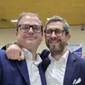 Il sindaco uscente Filippo Giacinti con Federico Rampazzo