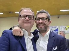 Il sindaco uscente Filippo Giacinti con Federico Rampazzo
