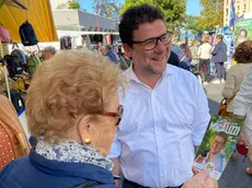 Andrea Micalizzi durante la campagna elettorale
