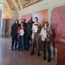 Un momento della conferenza stampa di presentazione del piano