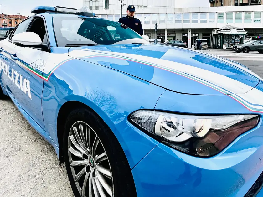 La polizia in zona stazione Padova