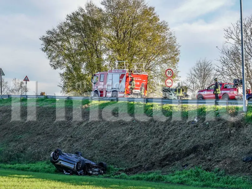 Il luogo in cui è avvenuto l'incidente sulla Monselice Mare
