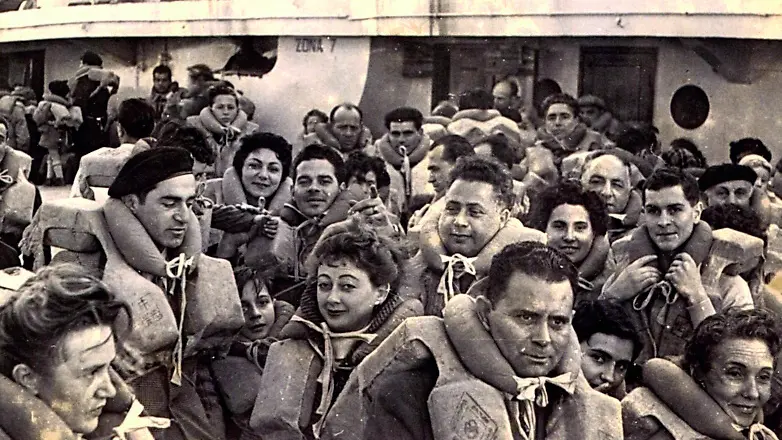 Emigranti friulani in viaggio verso l’Argentina nel 1951