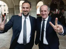 Mario Conte, sindaco di Treviso, con Luca Zaia