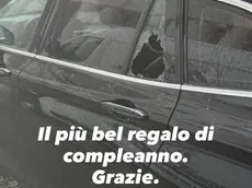L'auto di Galderisi vandalizzata a Padova