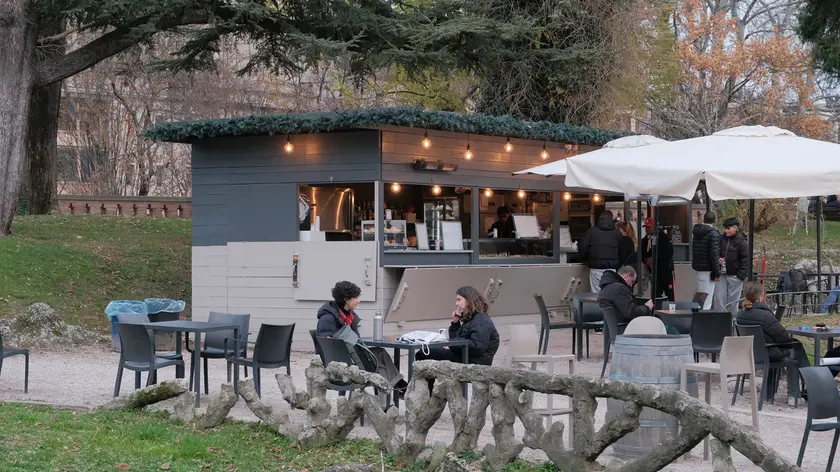 Uno dei chioschi dei Giardini