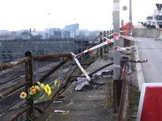 Il luogo in cui il bus è precipitato dal cavalcavia a Mestre