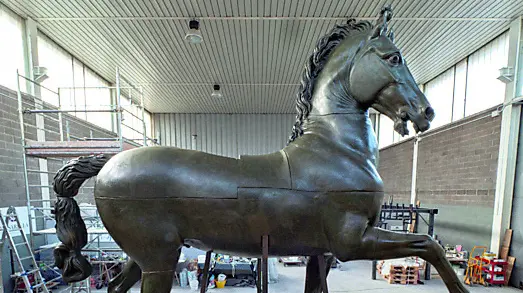 Il cavallo del Canova restaurato