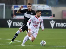 Il Papu Gomez in azione contro il Cesena (Foto Piran)