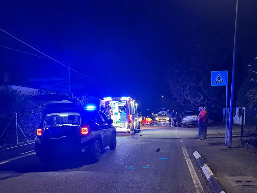 I soccorsi in via Torino ad Albignasego