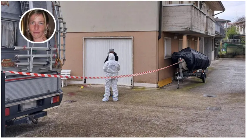 Il luogo della tragedia a Torri di Quartesolo e nel riquadro la vittima Diana Canevarolo