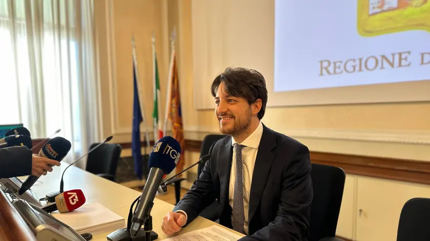 Il presidente del Veneto Alberto Stefani