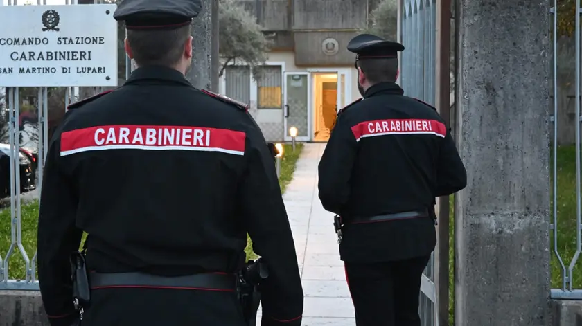 Un intervento dei carabinieri