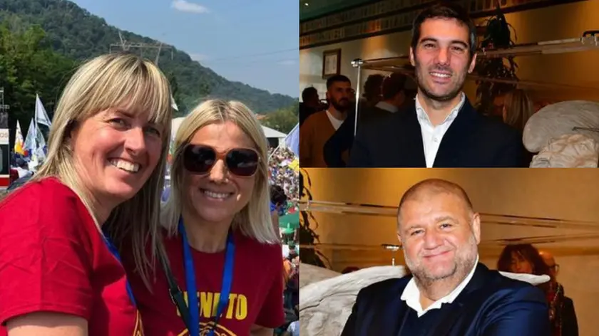 A sinistra, Elisa De Berti e Manuela Lanzarin; poi, in senso orario, Andrea Tomaello e Roberto Marcato