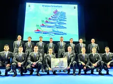 La formazione delle Frecce Tricolori petrussi