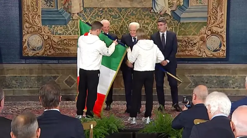 La consegna del tricolore al Quirinale