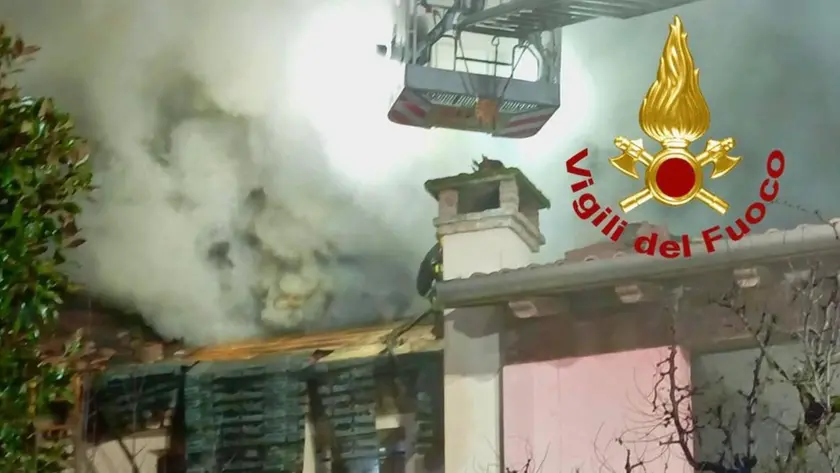 L'intervento dei vigili del fuoco