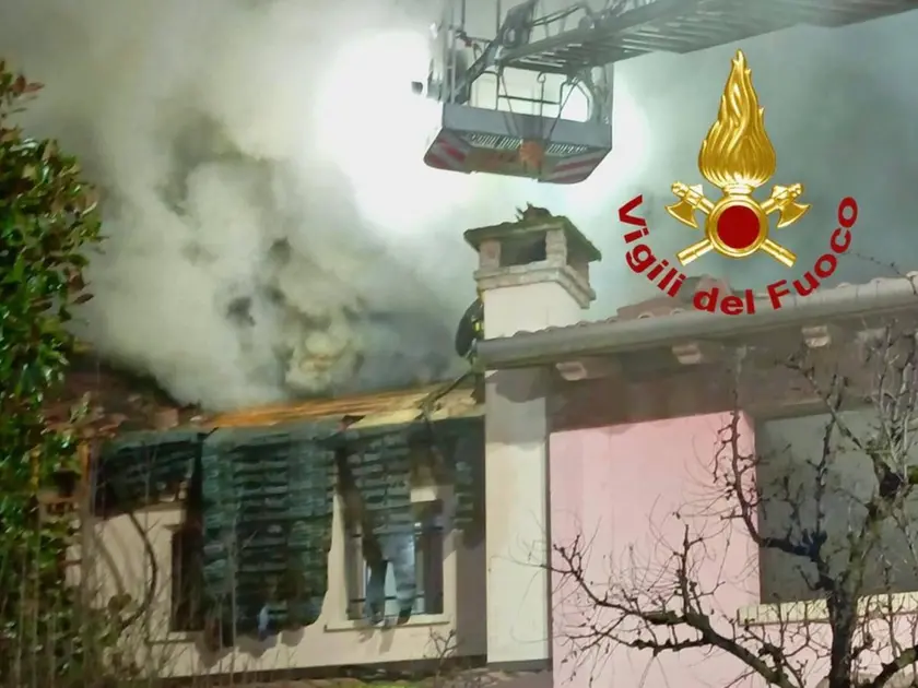 L'intervento dei vigili del fuoco