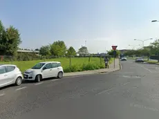 Sulla sinistra l'area di viale della Pace dove sorgerà il terminal