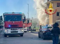 L'incendio della palazzina a Sant'Andrea di Campodarsego
