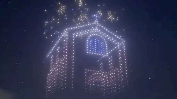 Uno spettacolo di droni