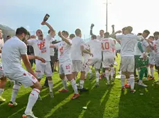 I festeggiamenti per la promozione in B del Calcio Padova