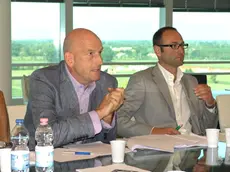 L'assessore all'Agricoltura Bond e il neo direttore Caner