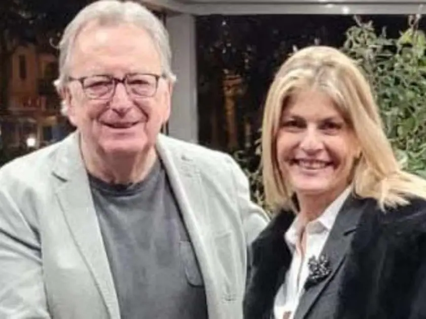 A destra Alessandra Galli De Min, con Oscar De Bona, presidente dei Bellunesi nel mondo