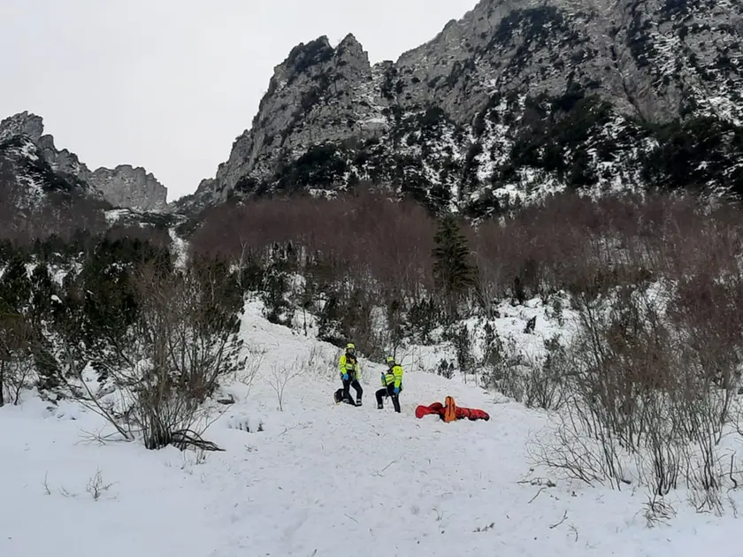 L'intervento dei soccorritori