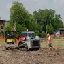 I lavori in corso per l’ampliamento del Parco Iris nell’area est della città