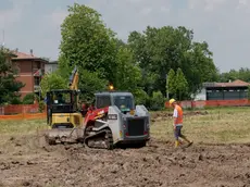 I lavori in corso per l’ampliamento del Parco Iris nell’area est della città