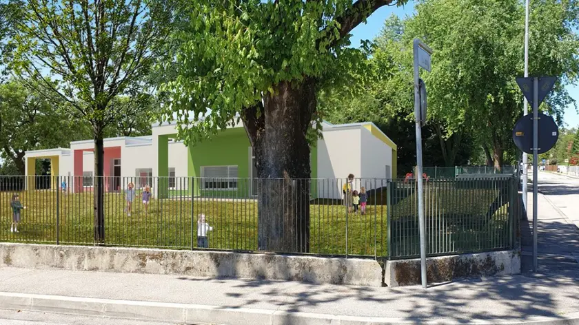 L'esterno della nuova primaria Girotondo