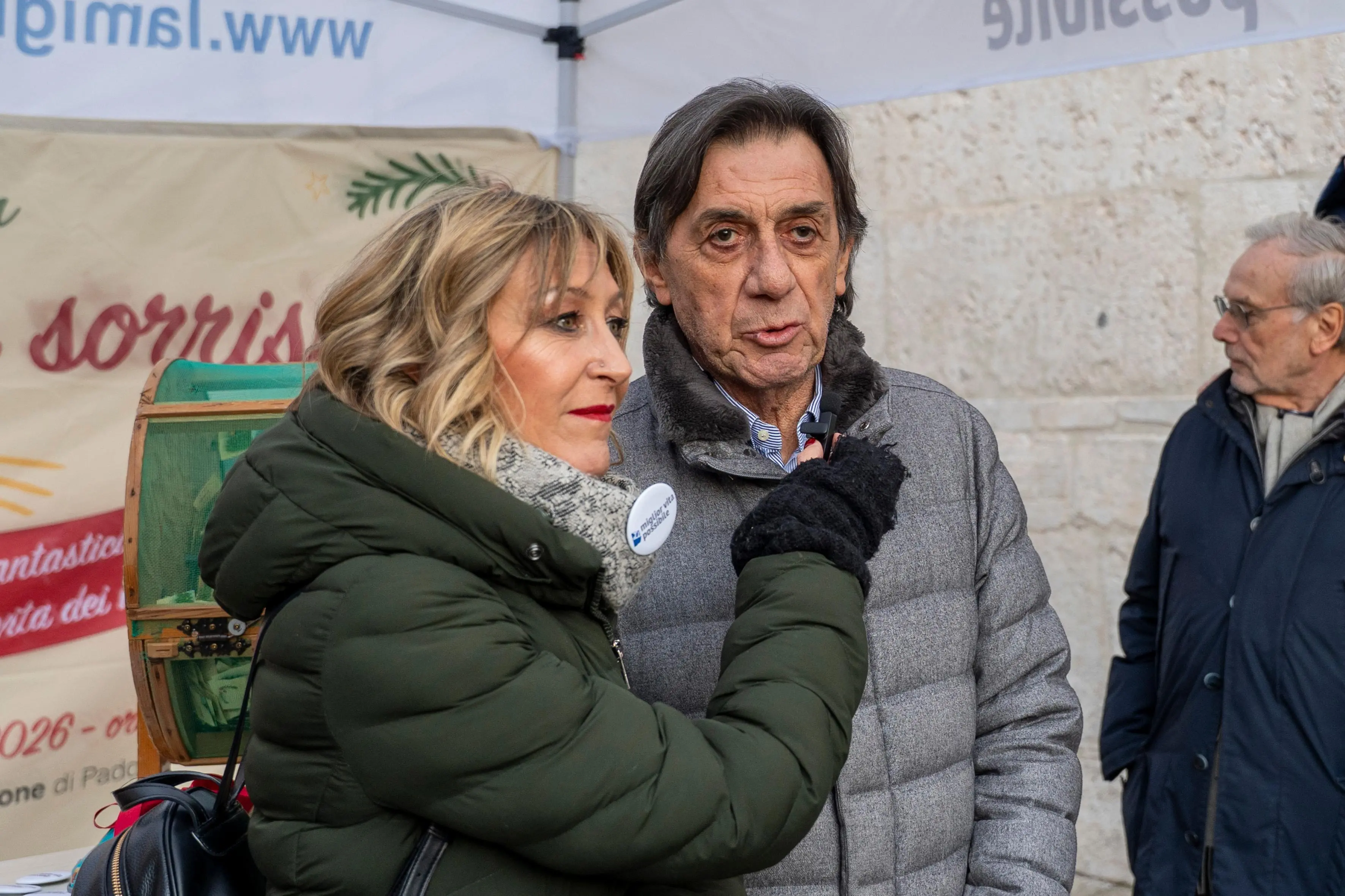 Il sindaco di Padova Sergio Giordani con Micaela Faggiani